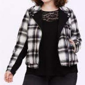 NWT Torrid Plaid Moto Jacket Torrid Sz 2 **PRICE NOW FINAL**